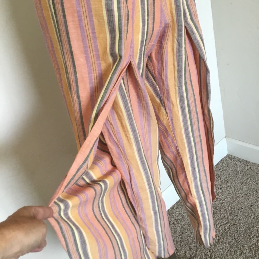 Drew Strapless Split-Leg Linen-Blend Jumpsuit - S… - image 3